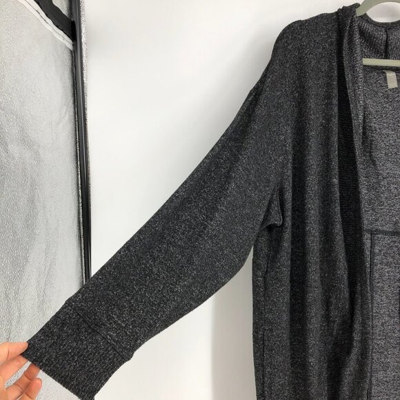 Women's Black Cardigan Sweater - Picture 6 of 16
